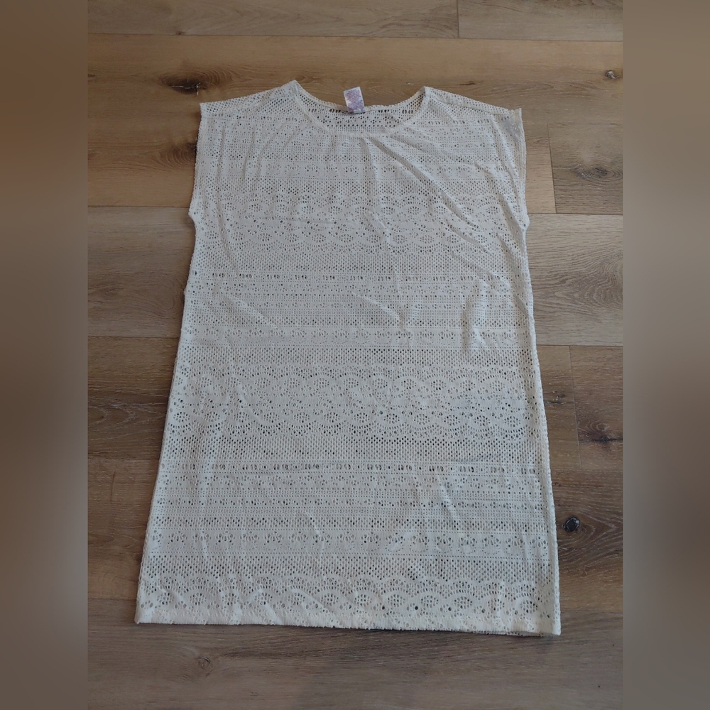 Merona Cream Lace Swim Coverup
